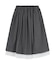 LACE HEM STRIPED SKIRT