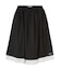 LACE HEM STRIPED SKIRT