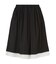 LACE HEM STRIPED SKIRT