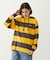 CONTRAST RIB STRIPED HOODED TOP