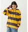 CONTRAST RIB STRIPED HOODED TOP