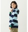 CONTRAST RIB STRIPED HOODED TOP