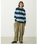 CONTRAST RIB STRIPED HOODED TOP