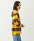 CONTRAST RIB STRIPED HOODED TOP