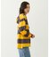 CONTRAST RIB STRIPED HOODED TOP