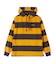 CONTRAST RIB STRIPED HOODED TOP