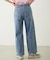DOUBLE KNEE DISTRESSED DENIM PANTS