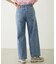 DOUBLE KNEE DISTRESSED DENIM PANTS