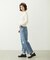 DOUBLE KNEE DISTRESSED DENIM PANTS
