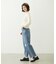 DOUBLE KNEE DISTRESSED DENIM PANTS