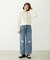 DOUBLE KNEE DISTRESSED DENIM PANTS