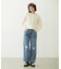 DOUBLE KNEE DISTRESSED DENIM PANTS