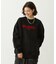STENCIL LOGO WIDE CREW SWEAT TOP