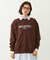 STENCIL LOGO WIDE CREW SWEAT TOP