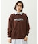 STENCIL LOGO WIDE CREW SWEAT TOP