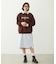 STENCIL LOGO WIDE CREW SWEAT TOP