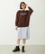 STENCIL LOGO WIDE CREW SWEAT TOP