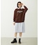 STENCIL LOGO WIDE CREW SWEAT TOP