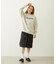 STENCIL LOGO WIDE CREW SWEAT TOP