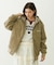LOGO EMBROIDERED CORDUROY HOODED JACKET