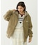 LOGO EMBROIDERED CORDUROY HOODED JACKET