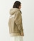 LOGO EMBROIDERED CORDUROY HOODED JACKET