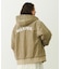 LOGO EMBROIDERED CORDUROY HOODED JACKET