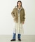 LOGO EMBROIDERED CORDUROY HOODED JACKET