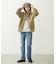 LOGO EMBROIDERED CORDUROY HOODED JACKET