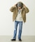 LOGO EMBROIDERED CORDUROY HOODED JACKET