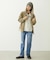 LOGO EMBROIDERED CORDUROY HOODED JACKET