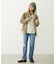 LOGO EMBROIDERED CORDUROY HOODED JACKET
