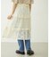 LACE FRILL DIRNDL SKIRT