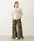 FRILL HEM CAMO PANTS