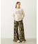 FRILL HEM CAMO PANTS