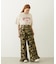 FRILL HEM CAMO PANTS