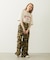 FRILL HEM CAMO PANTS