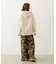 FRILL HEM CAMO PANTS