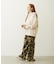 FRILL HEM CAMO PANTS