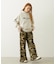 FRILL HEM CAMO PANTS