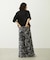 FRILL HEM CAMO PANTS