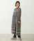 PRINTED TASSEL TIE DRESS