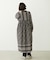PRINTED TASSEL TIE DRESS