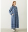 PRINTED TASSEL TIE DRESS