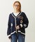 CRICKET KNIT PATCH CARDIGAN