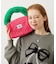 CHERRY QUILTED FUR HANDLE BAG