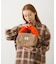 CHERRY QUILTED FUR HANDLE BAG