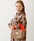 CHERRY QUILTED FUR HANDLE BAG