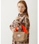 CHERRY QUILTED FUR HANDLE BAG