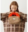 CHERRY QUILTED FUR HANDLE BAG